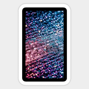 Pink lines glittery pattern glitter Sticker